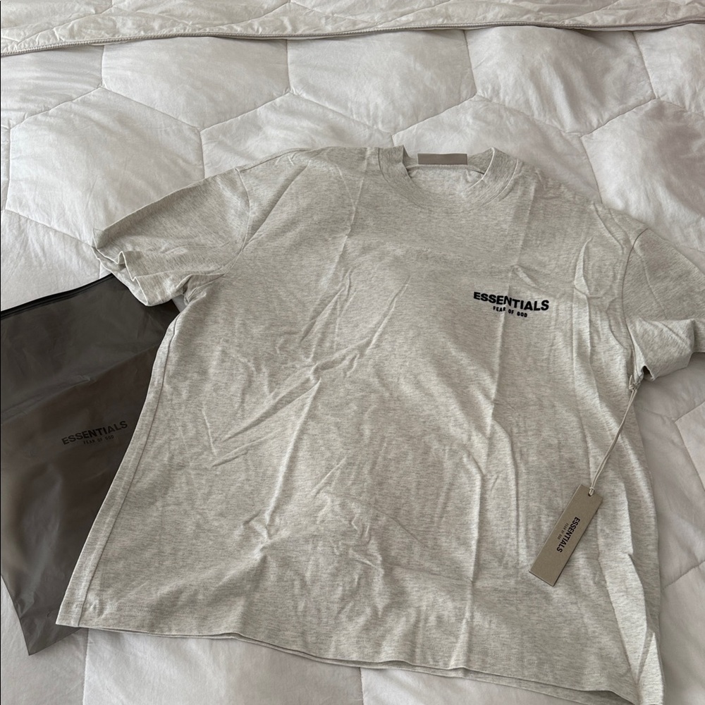 Essentials Fear of God Light Gray Tee